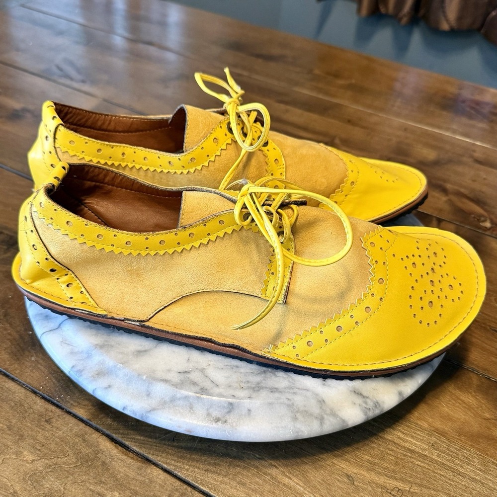 NEW! Oxford Clown Shoes Yellow Unisex Adult Halloween Costume Theatre Sz EU 42